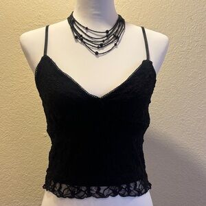Elegant Black Lace Women’s Top